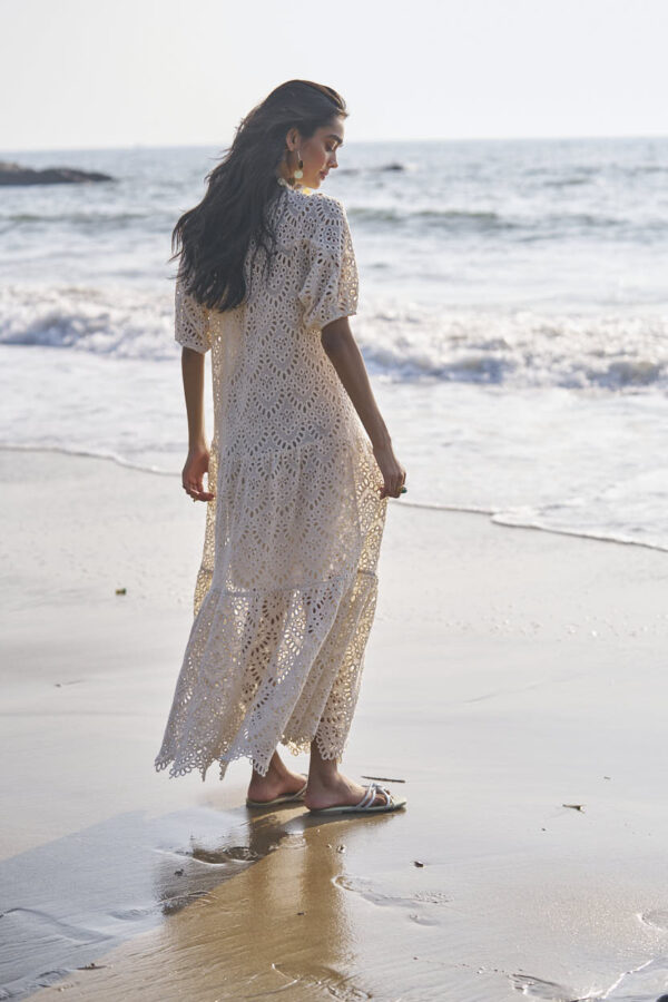 Schiffli Tiered Dress - Image 3