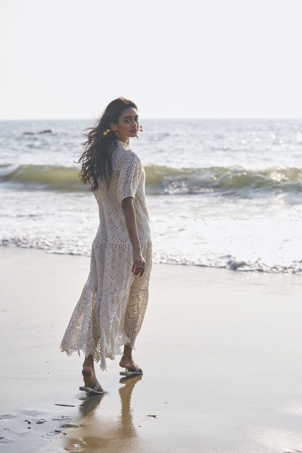 Schiffli Tiered Dress - Image 12