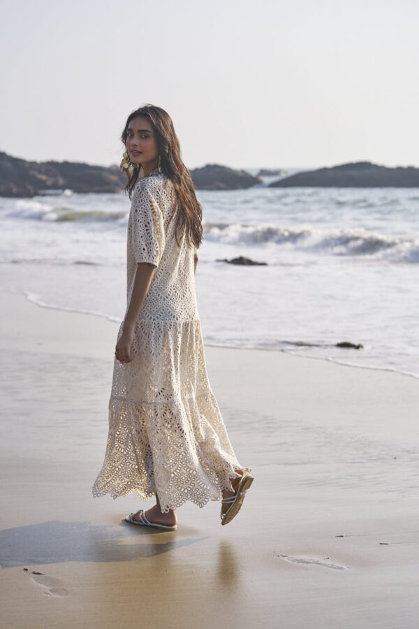 Schiffli Tiered Dress - Image 5