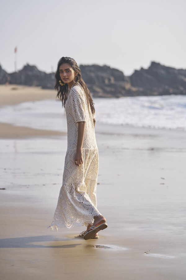 Schiffli Tiered Dress - Image 9