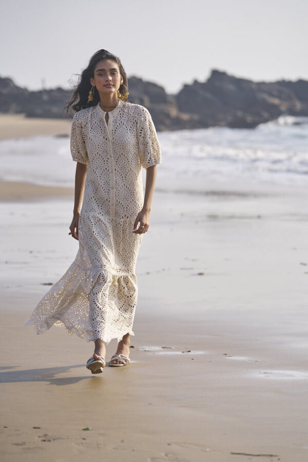 Schiffli Tiered Dress - Image 10