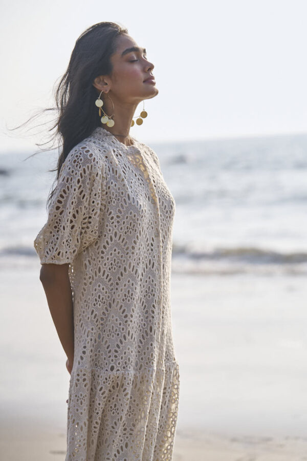 Schiffli Tiered Dress - Image 7