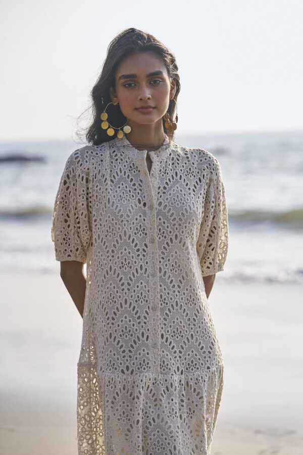 Schiffli Tiered Dress - Image 2