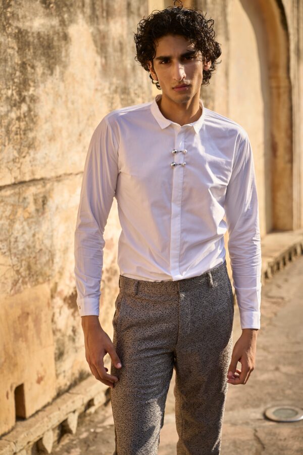 Pin Brooch Shirt - Image 5