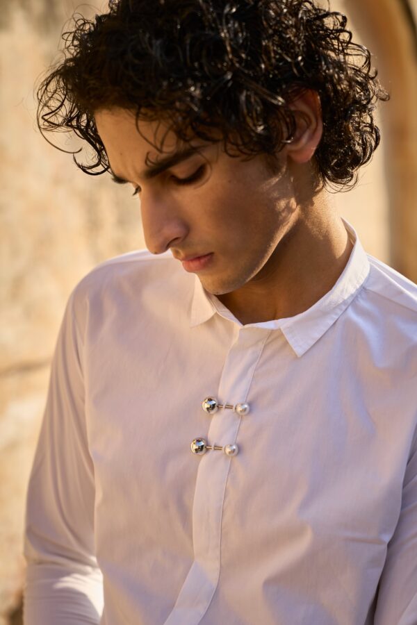Pin Brooch Shirt - Image 2