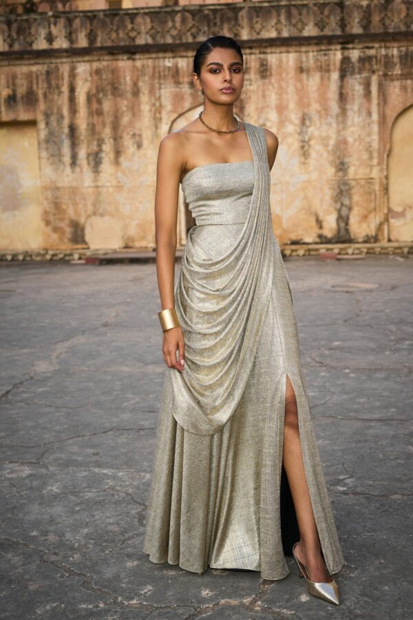 Sari Drape Gown - Image 2