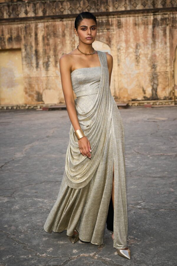 Sari Drape Gown - Image 3