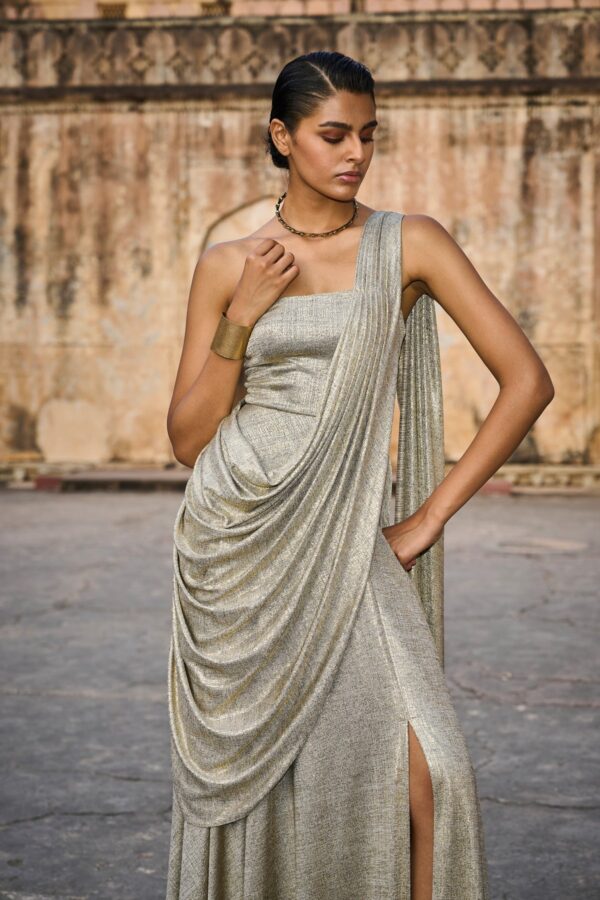 Sari Drape Gown - Image 5