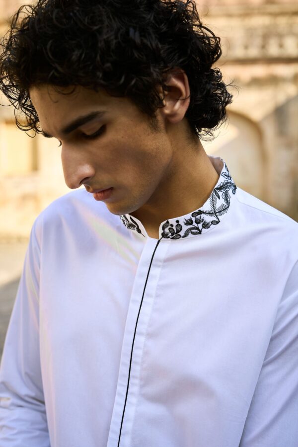Embroidered Bandi, Shirt and Pant - Image 3
