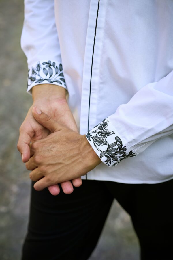 Embroidered Bandi, Shirt and Pant - Image 9