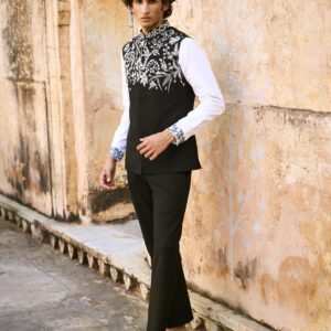 Embroidered Bandi, Shirt and Pant