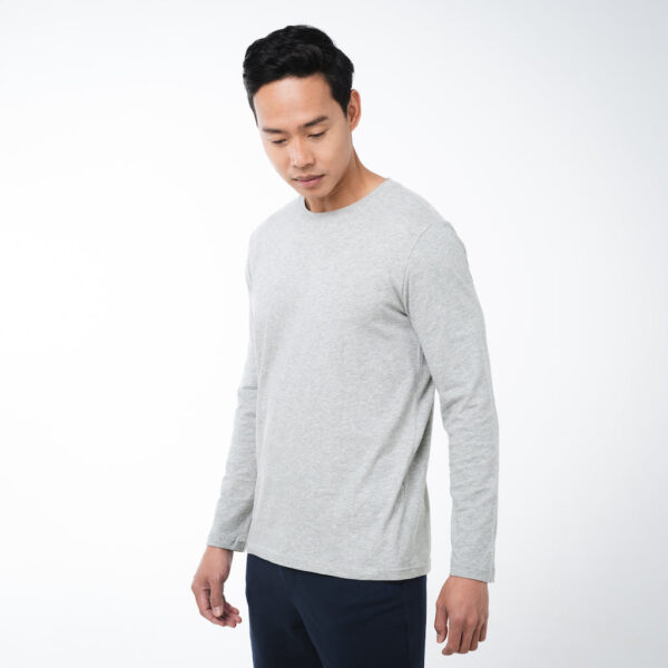 Core Long Sleeve T-Shirt | Grey Marle - Image 2