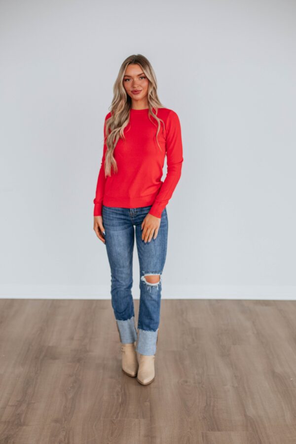 Eldridge Long Sleeve Top - Poppy - Image 3
