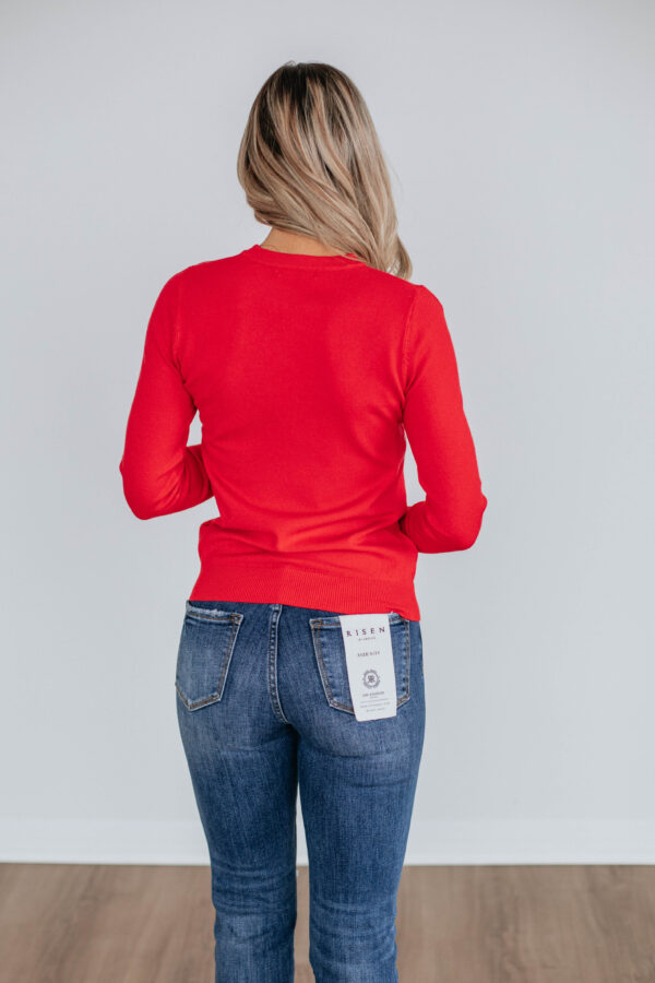 Eldridge Long Sleeve Top - Poppy - Image 4