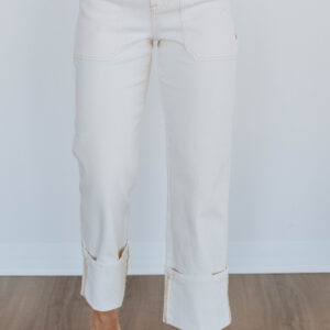 Erin Risen Jeans - Cream