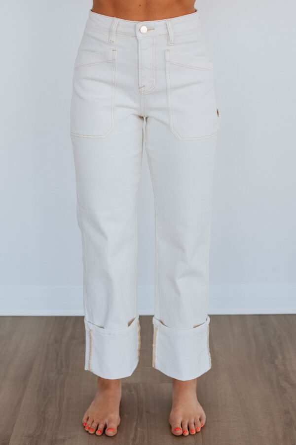 Erin Risen Jeans - Cream - Image 3