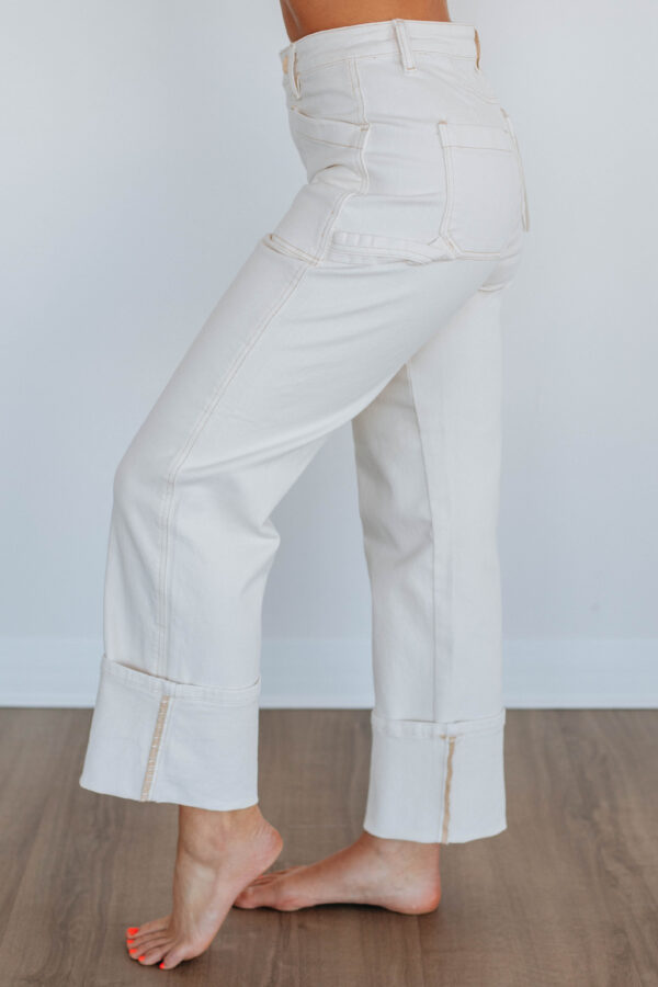 Erin Risen Jeans - Cream - Image 2
