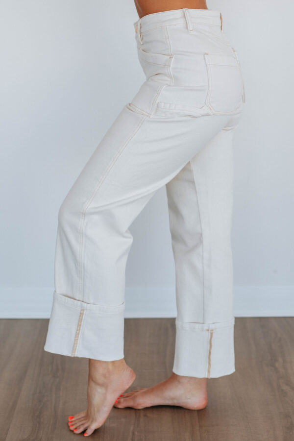 Erin Risen Jeans - Cream - Image 6