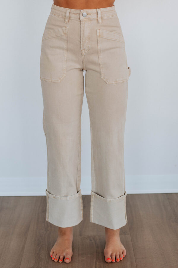 Erin Risen Jeans - Khaki - Image 5