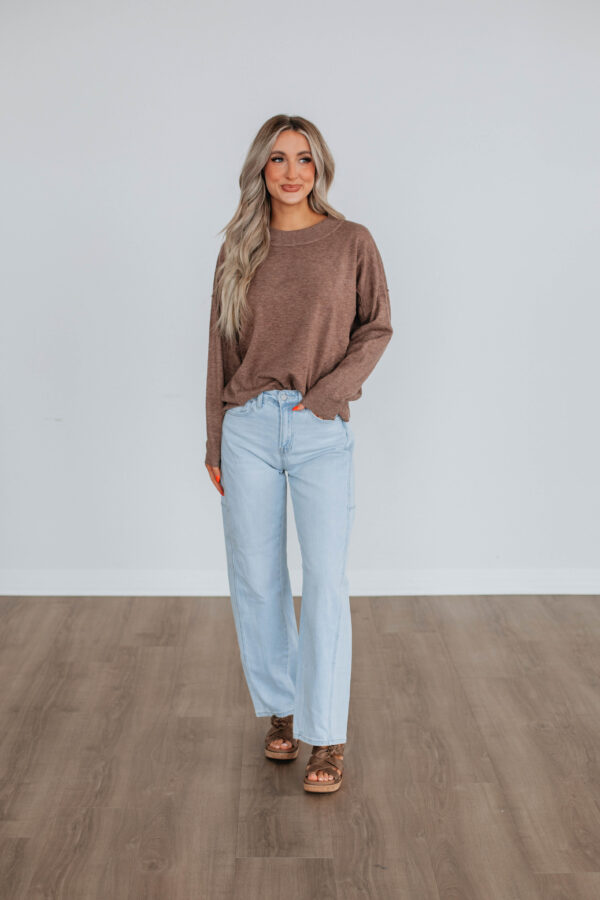 Loriella Sweater - Mocha - Image 3