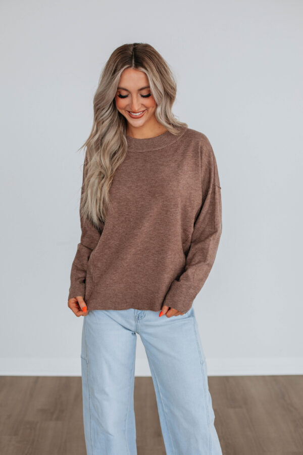 Loriella Sweater - Mocha - Image 4