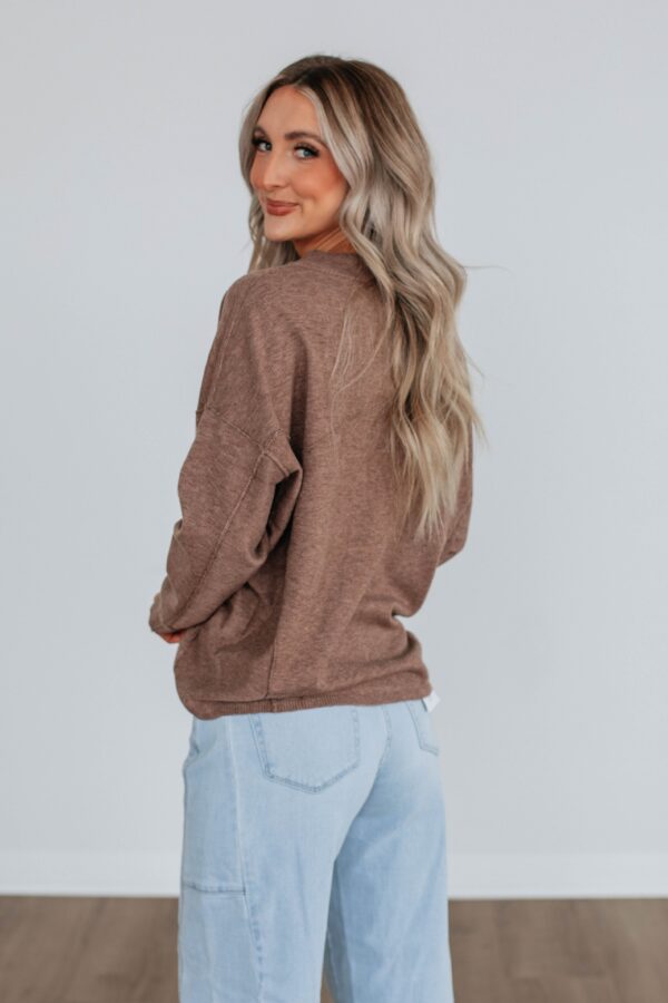 Loriella Sweater - Mocha - Image 5