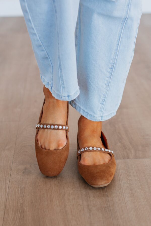Setting Things Straight Ballet Flats - Mocha - Image 4