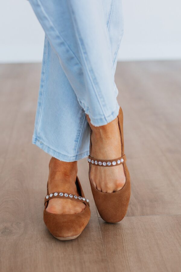 Setting Things Straight Ballet Flats - Mocha - Image 3