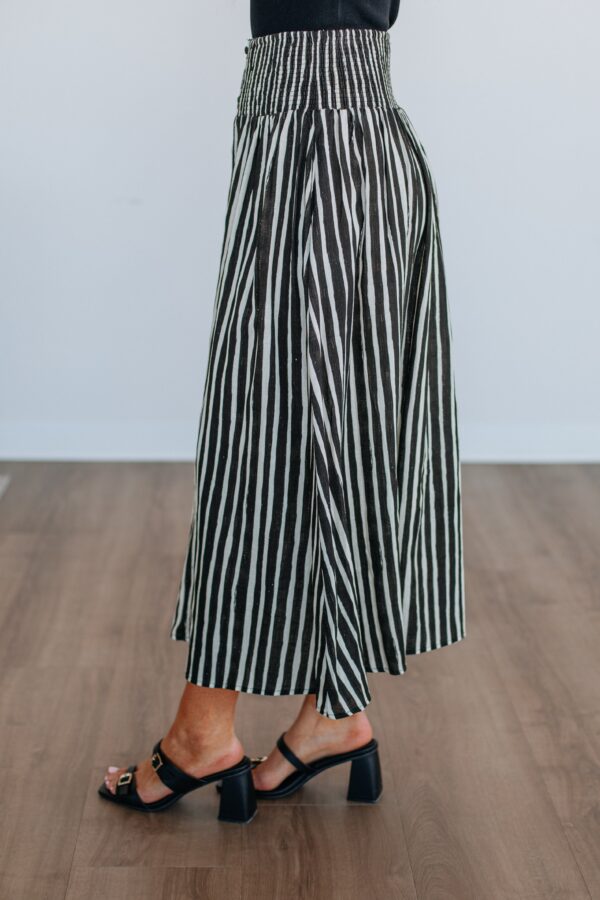 Zoya Striped Skirt - Black Mix - Image 4