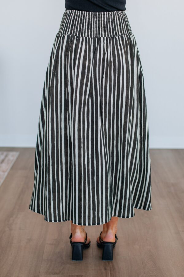 Zoya Striped Skirt - Black Mix - Image 5