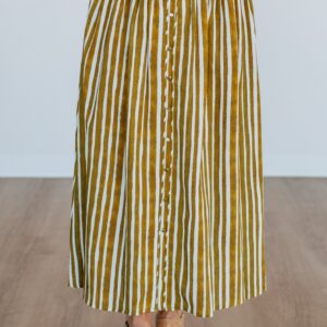 Zoya Striped Skirt - Lemongrass Mix