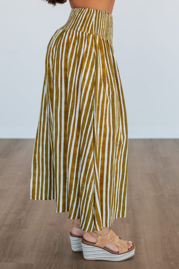 Zoya Striped Skirt - Lemongrass Mix - Image 6