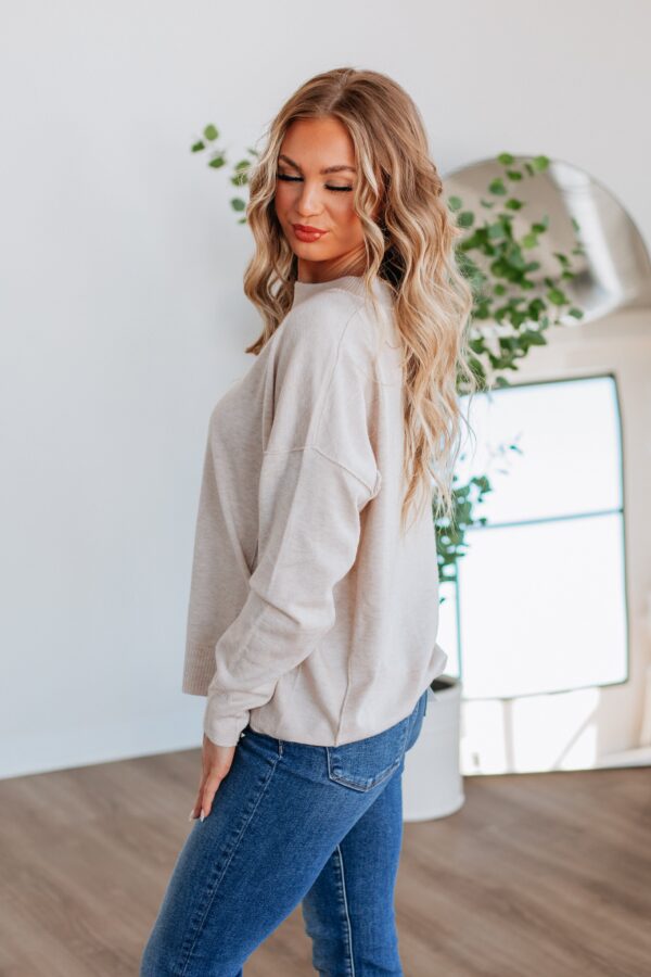 Loriella Sweater - Oatmeal - Image 4