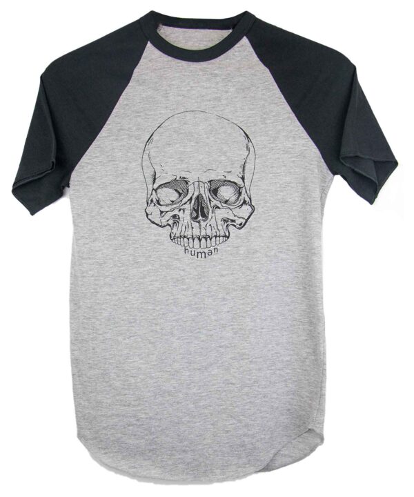 Human Like You (Fig.3) | Short Sleeve Baseball Tee - Image 3