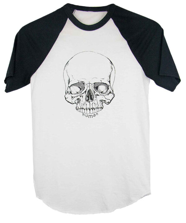 Human Like You (Fig.3) | Short Sleeve Baseball Tee - Image 2