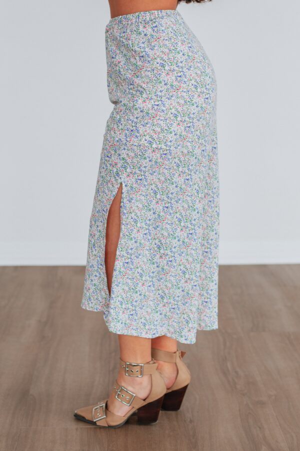 Posey Floral Skirt - Sky Blue Mix - Image 6