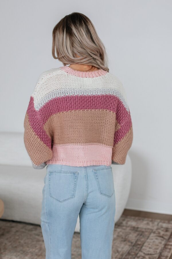 Cate Colorblock Sweater - Blush Mix - Image 6