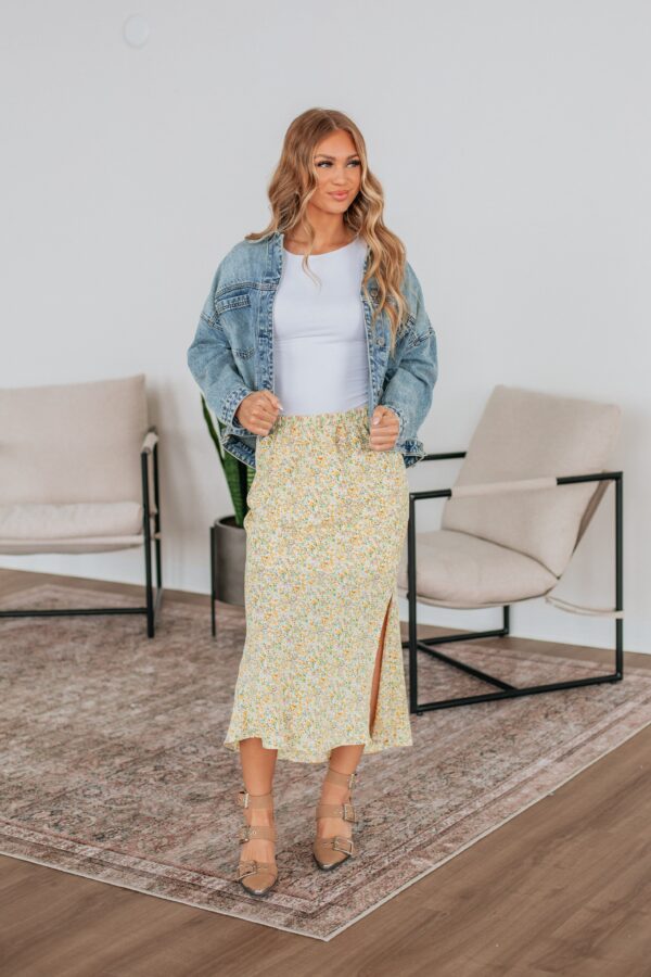 Posey Floral Skirt - Marigold Mix - Image 3