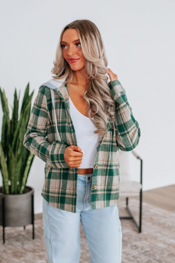 Jeremiah Flannel Shacket - Pine Mix - Image 2
