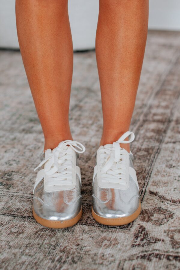 Can't Be Bothered Sneakers - Silver - Image 4
