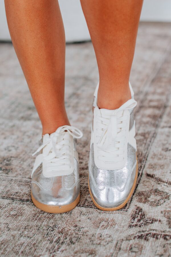 Can't Be Bothered Sneakers - Silver - Image 3