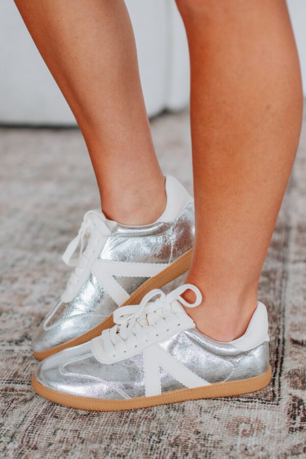Can't Be Bothered Sneakers - Silver - Image 5