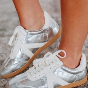 Can't Be Bothered Sneakers - Silver