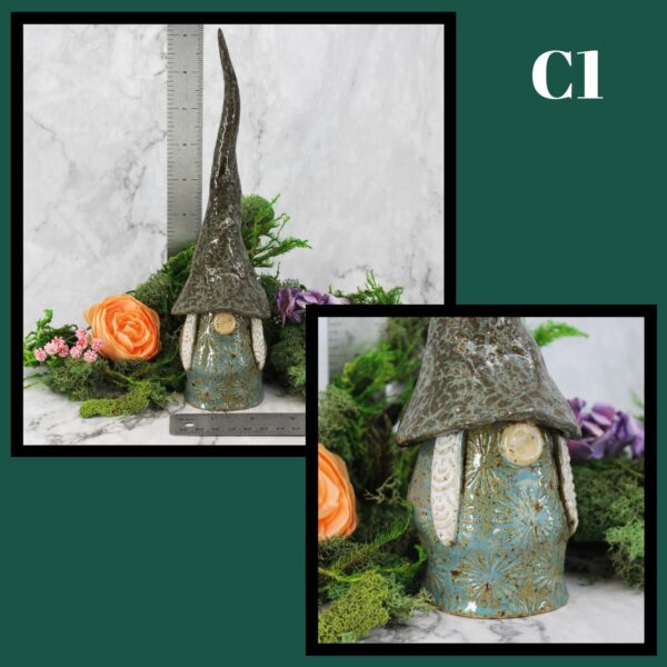 Handmade Ceramic Garden Gnomes- Female - Image 4