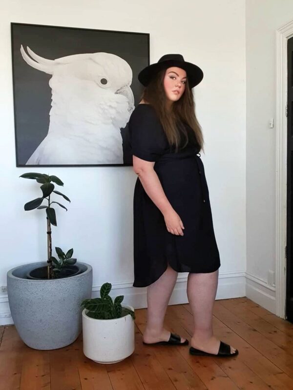 Greta Shirt Dress // Black - Image 2