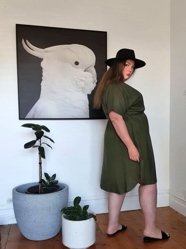 Greta Shirt Dress // Khaki - Image 5