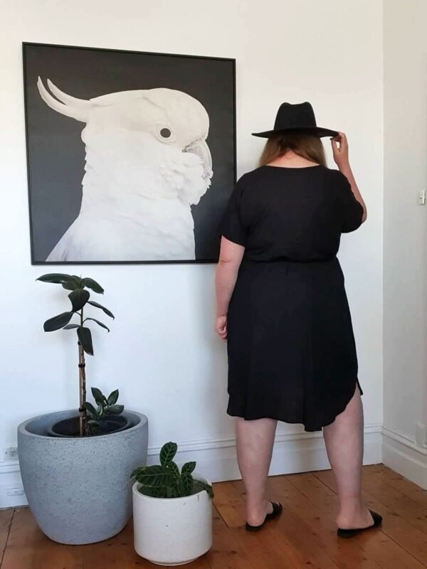 Greta Shirt Dress // Black - Image 5