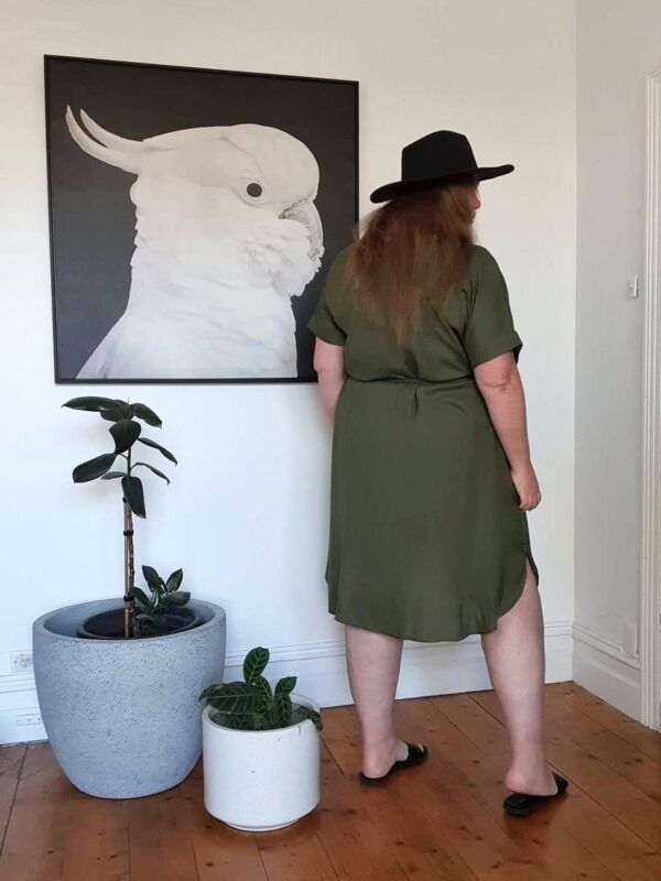 Greta Shirt Dress // Khaki - Image 2