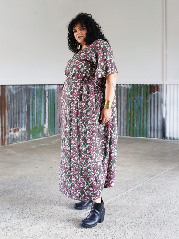 Hadley Maxi Wrap Dress //Rokewood Print - Image 6