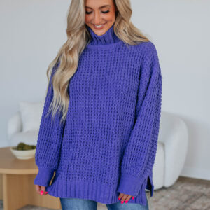 Jadea Oversized Sweater - Periwinkle